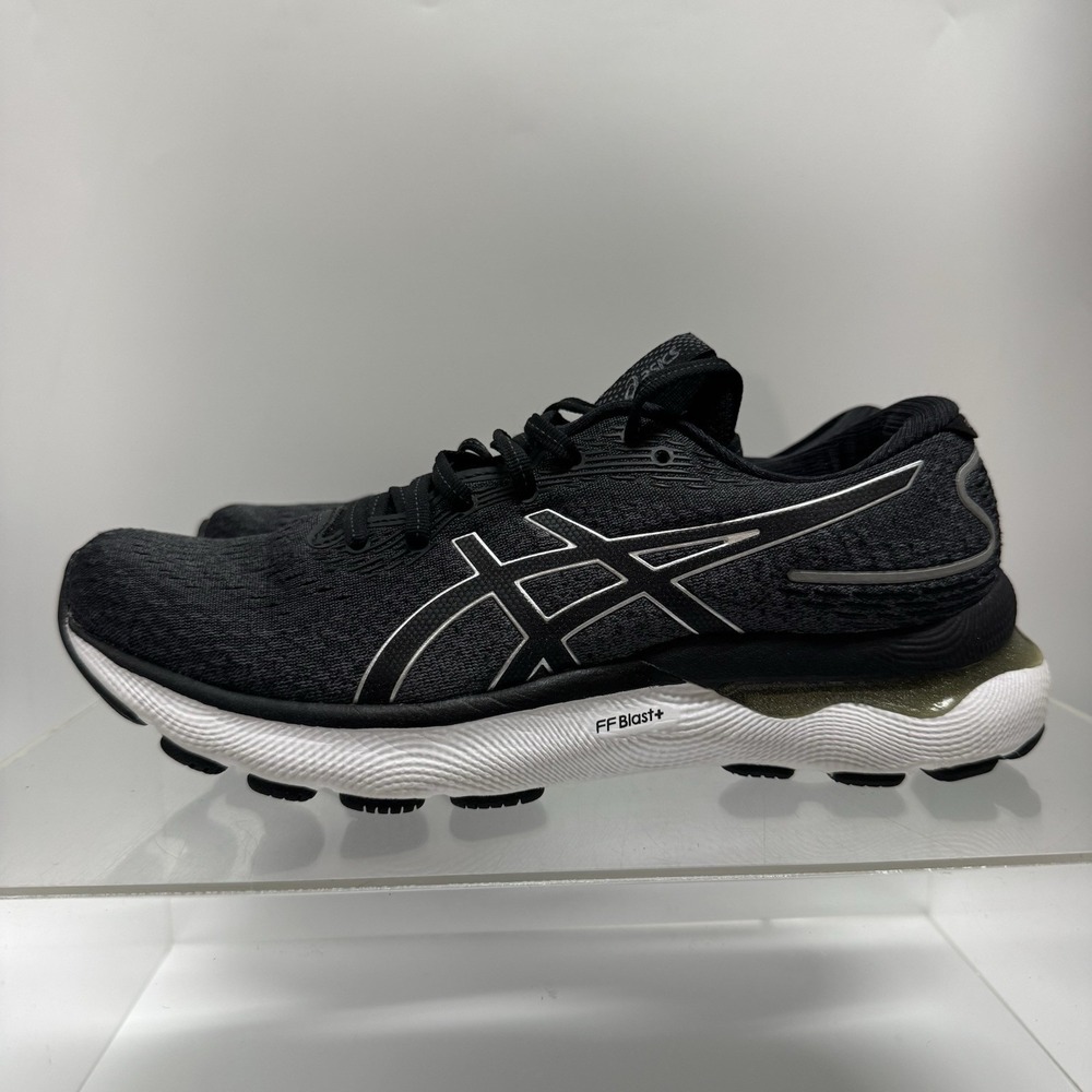 Asics Gel-Nimbus 24 Black White Running Shoes Sneakers 1012B201 Women's Size 9